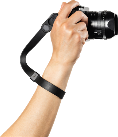 Peak Design Cuff Leather Wrist Black (Svart) Handlovsrem