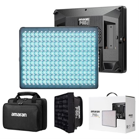Beg/DEMO Amaran P60C RGBWW LED Kit inkl Softbox + Raster