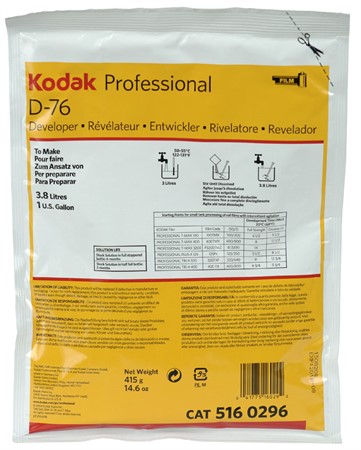 Kodak D-76 Filmframkallare Pulver ger 3,8 Liter