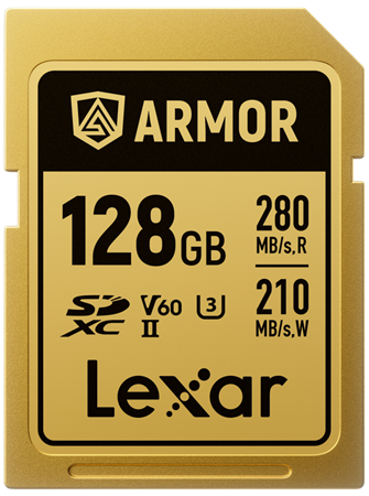 Lexar SDXC 128GB ARMOR Gold UHS-II R280/W210 (V60)