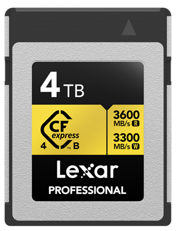 LEXAR CFexpress 4.0 Typ B 4TB Pro Gold R3600/W3300
