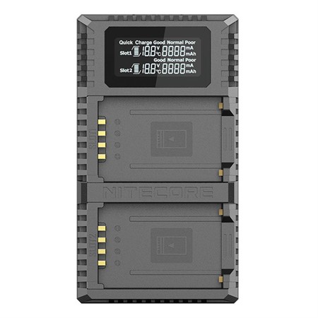 Nitecore FX2 Pro Dubbelladdare Fujifilm NP-T125