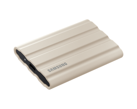 Samsung T7 1TB Shield Sand Portabel hårddisk