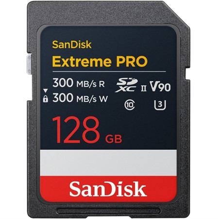 SanDisk SDXC Extreme Pro 128GB 300MB/s UHS-II V90