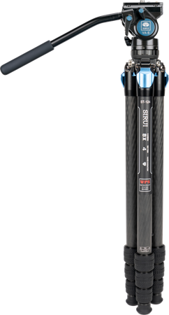 Sirui ST-124 Kolfiber + VA-5 Videohuvud Stativkit